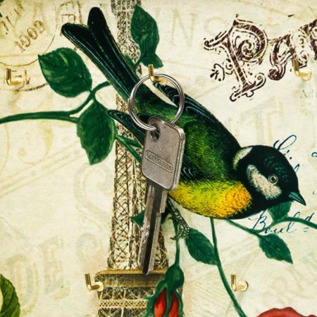 Key of the "bird on the flower" 27x22 cm-2