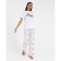 Women's pants KAFTAN "Pink Stars", size 48-50, white