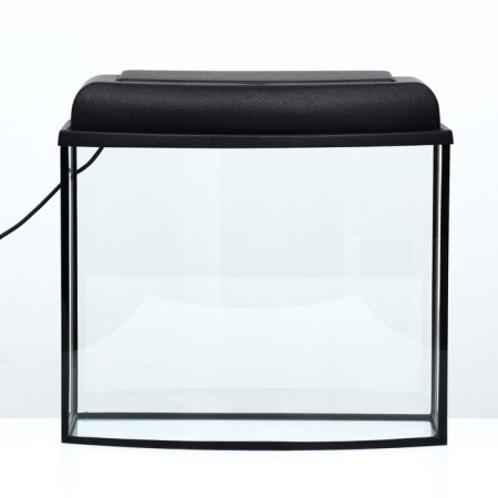 Aquarium "TV" with a lid, 30 liters, 46 x 20.1 x 36.5 cm, black-1