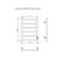 The electric heated towelputor "Sanprise" Aurora P6, 500x600 mm, right, white