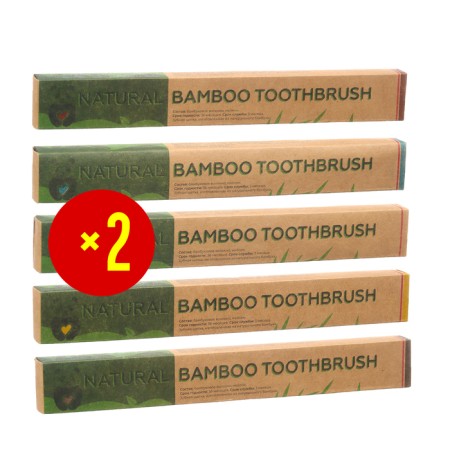 Bamboo denture hard, 10 pieces, mix of flowers-4