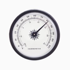 Thermometer, D-6.5 cm, black