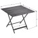 Folding table "Lunge Quadro", 910 × 910 × 750 mm, DPP gray / frame metal black matte