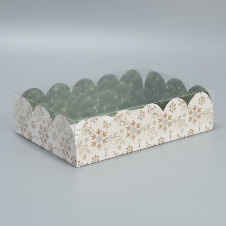 Gift box with PVC "Happiness in the New Year", 20 x 30 x 8 cm, New Year-2