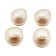 Furniture rubber pad felt, round, d = 45-50 mm, 4 pcs