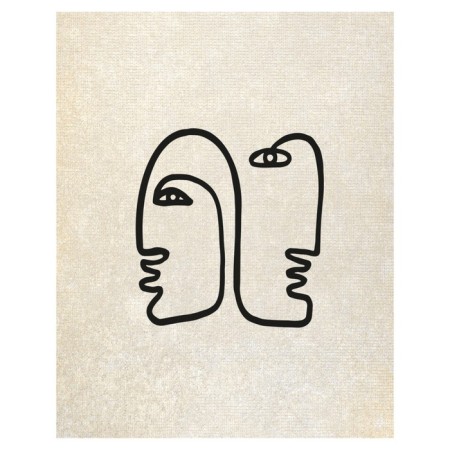 Pillow Roller "Mysterious faces, decorative, size 16x45 cm-1