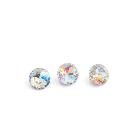 Rhinestones for nail design TNL “Circle No. 2”, transparent, 10 pcs