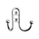 Hook furniture tundra TKD016, two -rod, chrome, 4 pcs TMP