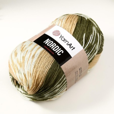 Yarn "Nordic" 20% wool, 80% acrylic 510m/150g (651)-1