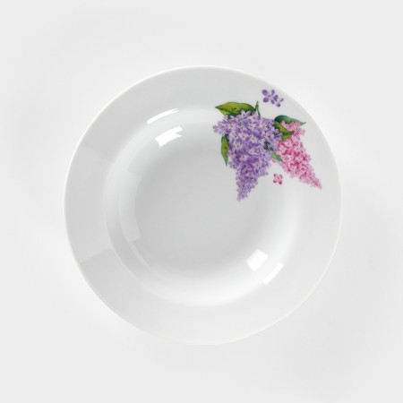 Porcelain Porcelain “Lilac”, 230 ml, D = 20 cm, white-1