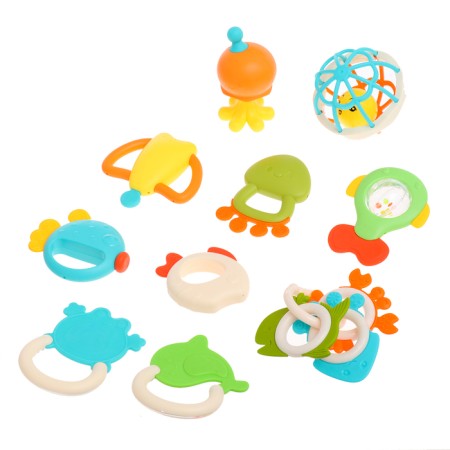 A set of rattles with teeth teeth, 13 items-1