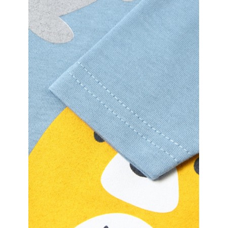 Longslit for a boy, indigo color, height 92 cm-2