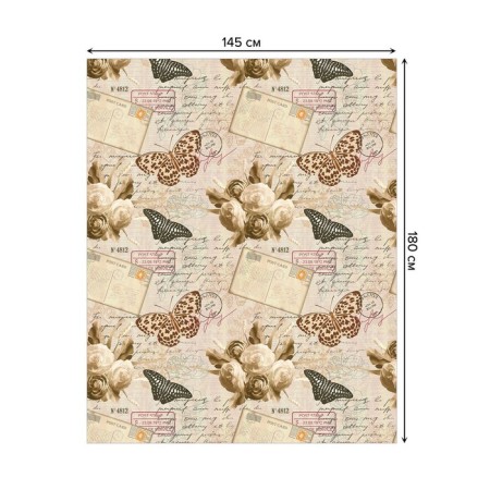 The tablecloth “Letter from the past”, rectangular, Saten, size 145x180 cm-1