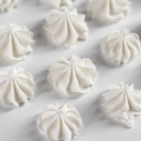 Meringues of Sugar white Konfinetta for decor of cupcakes, cake, cakes and drinks, 30 g.-3