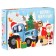 Gift box "New Year" 16x23x7.5 cm, blue tractor