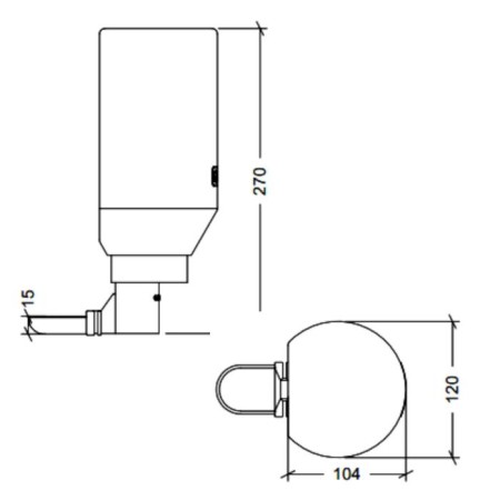 Drill mounted with a container of 2 l plastic-1