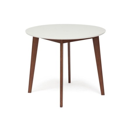 Dining table Bosco (Bosos) Buk/MDF, White/Brown D900-1