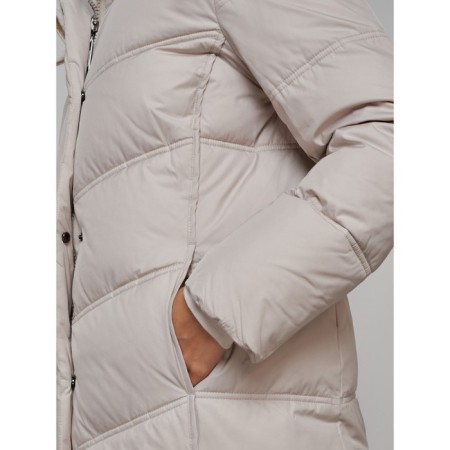 Coat insulated winter feminine, size 42, color light gray-10
