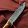 Caucasian knife, tourist "Varan" with scabbard, steel - 40x13, waxed nut, 14.5 cm