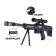 Sniper gun, light and sound effects, vibration, works from batteries