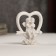 Polystone souvenir "Angels in the heart" 6x5.5x3 cm