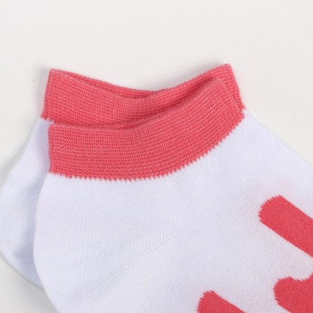 Women's socks, pink/white color, size 25-2
