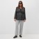 Women's jacket with a belt Mist Plus-Size, r.54, gray