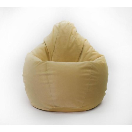 Mear-pear chair, size 90x70 cm, yellow color, velor-1