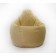 Mear-pear chair, size 90x70 cm, yellow color, velor