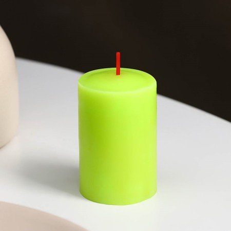 A set of candles-stolbiks 2 pcs, 4x6 cm, cinnamon-5