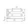 Lomber flat loop 130x15 mm steel, zinc color, 2 pcs.