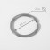 Ring for a key fob, flat, d = 30 mm, thickness 2 mm, 10 pcs, silver color