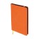 Leduced Diary A5, 140l, Cage, leatherette, elastic band, black cut, orange