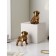 Set of figures "puppies", polystone, 14 cm, 2 pcs, color gold