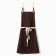 Apron Ethel Minimalist Design Brown 60x70cm, 45%linen, 55%HL 395 g/m2