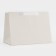Gift package with a wide bottom of 25 x 19 x 18 cm, white