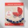 Bracelet-reinforcing "Children's" eyes are small, blue color in silver, d = 3.5 cm