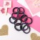 Hair elastic band "Mahrushka" (set 12 pcs) stripes of overflows, 2.5 cm