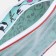Cosmetic bag with zipper, turquoise color