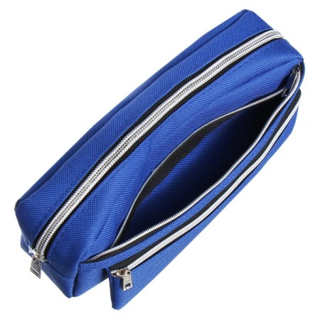 School Penal on the zipper Calligrata, 3 departments, blue-5