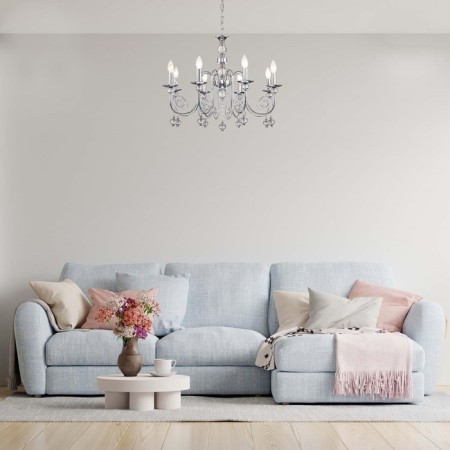Suspended lamp 8x40W E14, size 68.5x68.5x58/105 cm-4