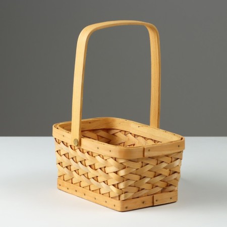 Wicker basket, 19.5 x 13 x h9.5/24 cm, sequoia