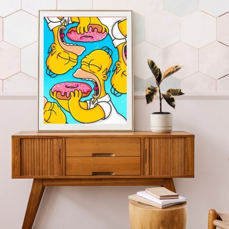 Picture on the numbers "Homer and Donuts", 40 × 50 cm, 15 colors-2