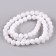 Beads made of natural stone "White Agat" set 58 pcs., Size 1 pc. - 6 mm