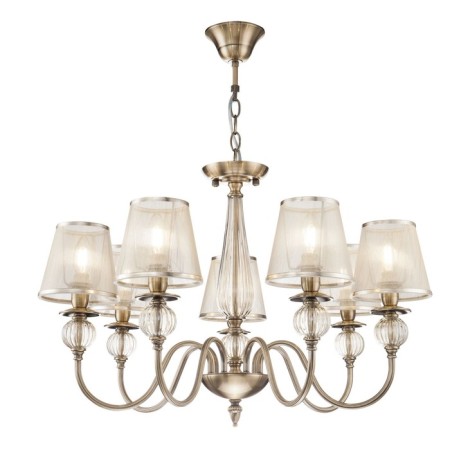 Caustra Freya FR2685PL-07BZ Inessa, 700x700x1565 mm, E14, 7x40W, antique bronze color