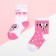 Set of socks "minnie", Minnie Mouse, pink/white color, 12-14 cm