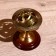 Souvenir "Armillar Sphere" 13 cm, brass, tree