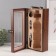 Casket wood, glass for 1 bottle "Theo" 3 objects 10.5x18x37 cm