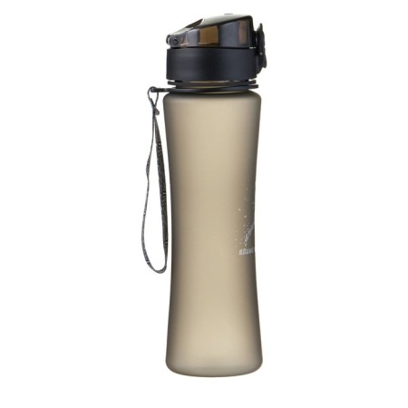 Water bottle, 600 ml, "movement - life", with a drinker, black-2