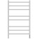 Room electrician Grois Alex, 400x800 mm, 8 crossbars, lower, white